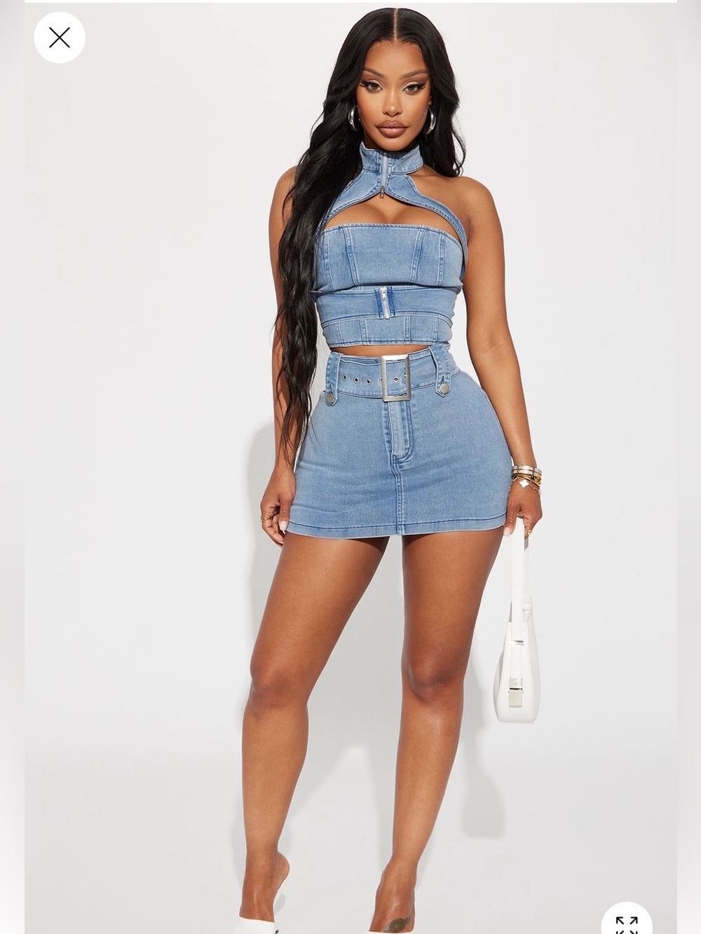 Fashion Nova Denim Set - Picture 3 of 4